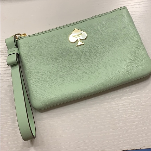 kate spade Handbags - rare Kate Spade mint green wristlet